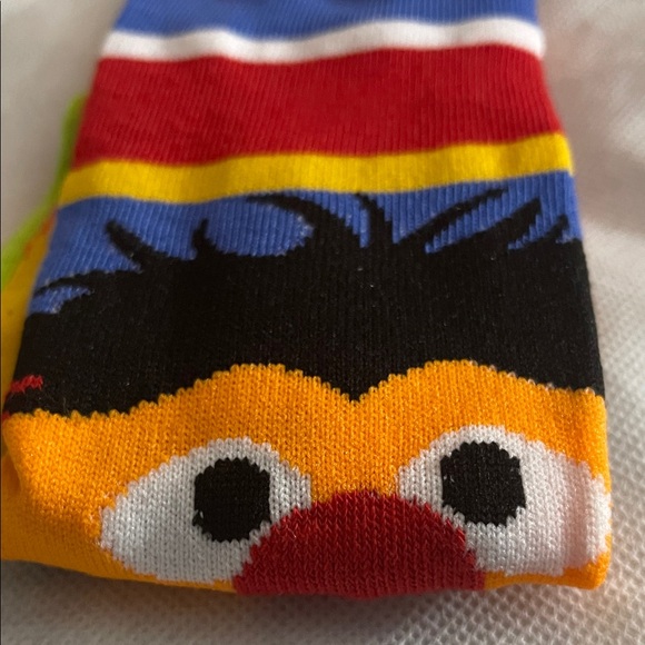 Bert and Ernie Colorful Striped Sesame Street Character Socks NWT - Picture 3 of 6